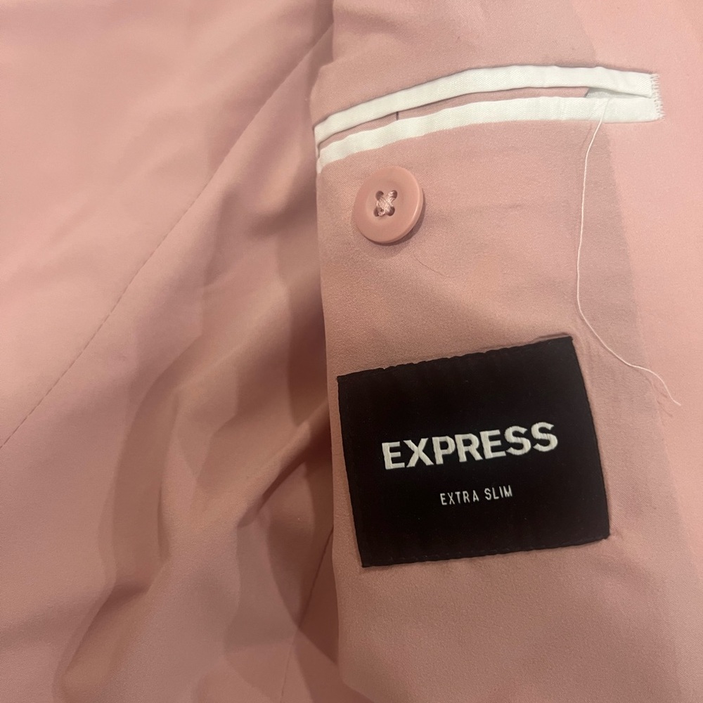 Express Extra Slim Pink Suit